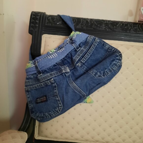 Cute Handmade Jean Purse 13X7X3 Lined - Picture 5 of 7